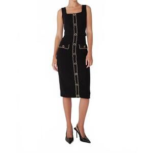 NEW JS71 blaine midi dress in black